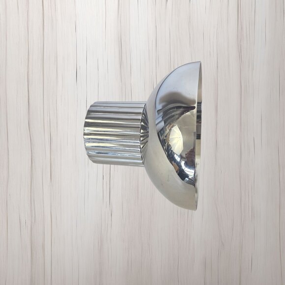 Godinger Polished Stainless Steel Footed Bowl - Small 6" Elegant Serveware - Picture 1 of 6